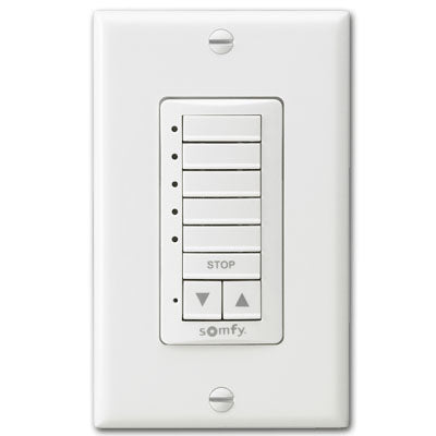 Multi-Channel Wireless Wall Switch (White or Ivory) - Motorized Awnings